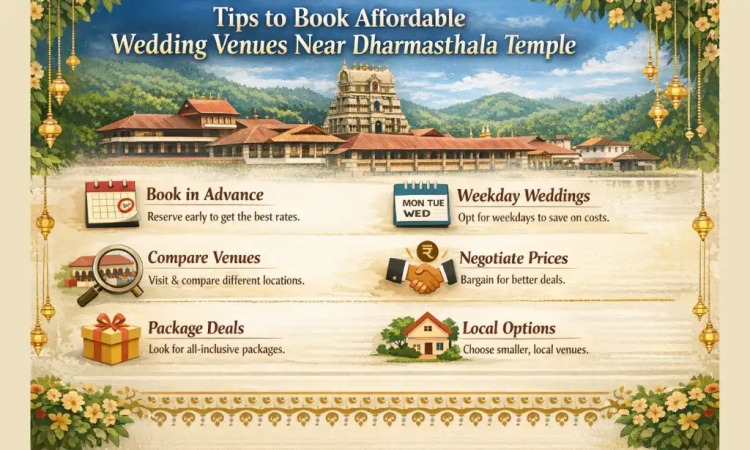 Tips to Book Affordable Wedding Venues Near Dharmasthala Temple